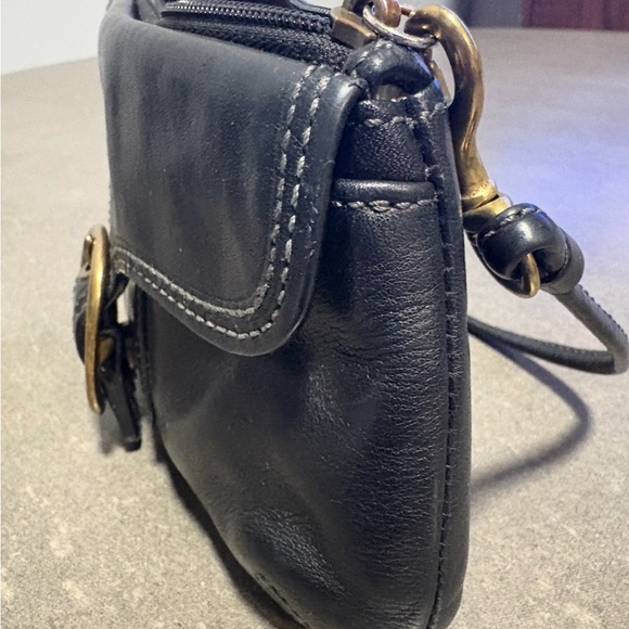 Coach Black Leather Women's Wrislet Bag - Picture 7 of 7